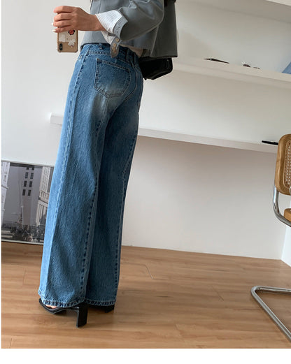 Jean amincissant rétro taille haute
