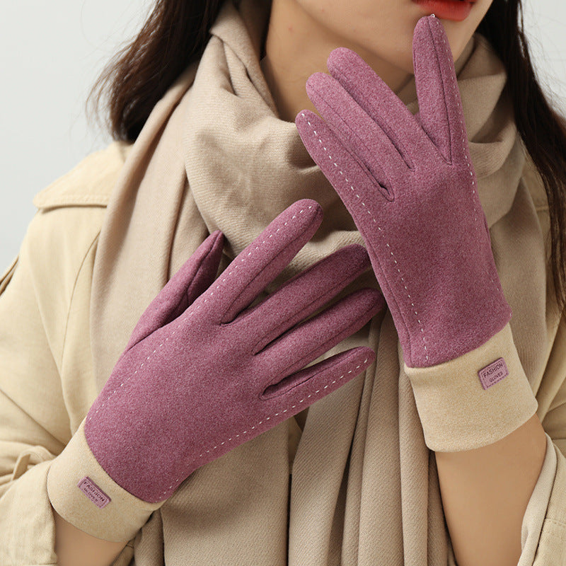 Gants  doublés de polaire Dralon, chauds, résistants au froid, pour écran tactile