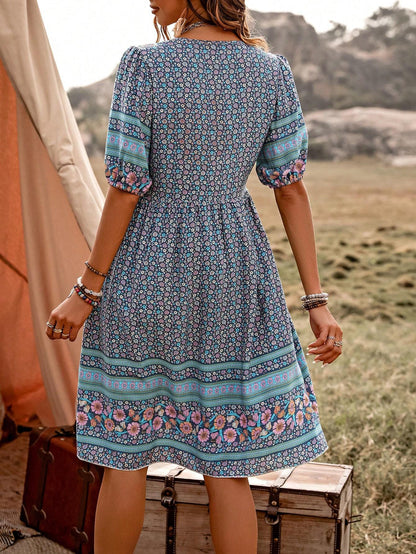 Robe décontractée boutonnée