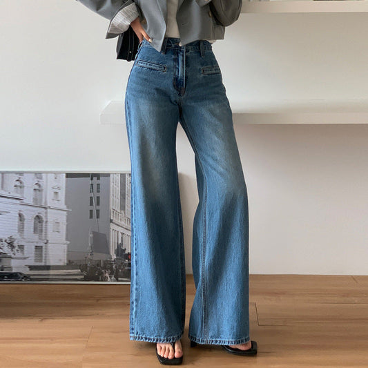 Jean amincissant rétro taille haute