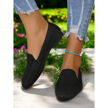 Mocassins plats tricotés