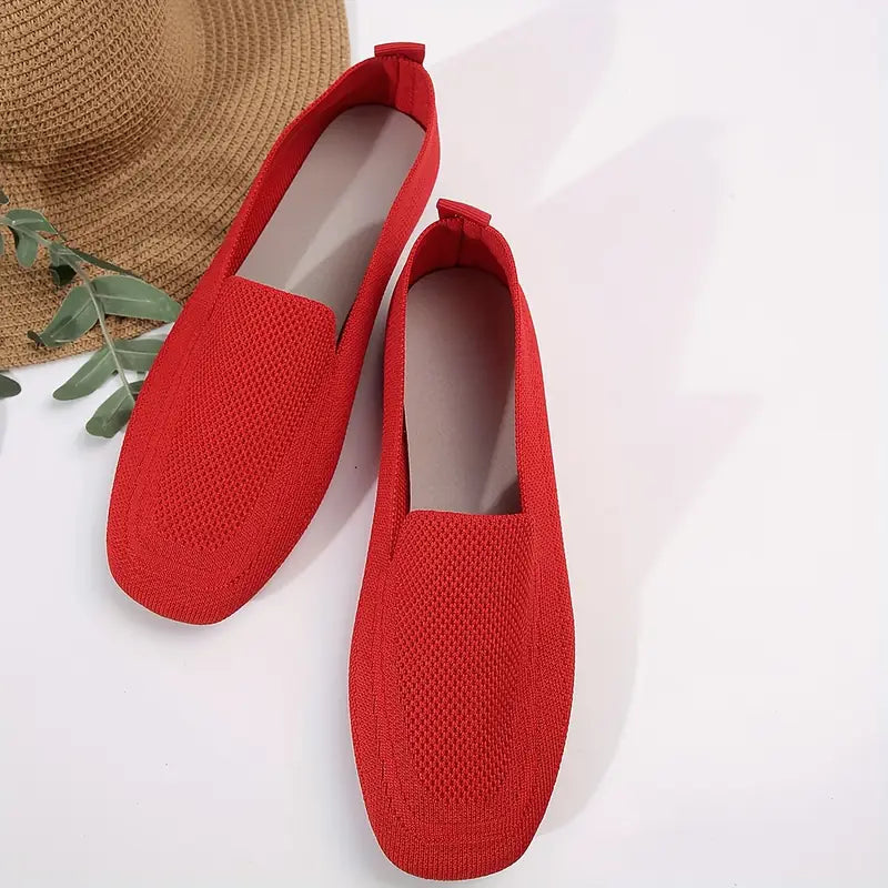 Mocassins plats tricotés