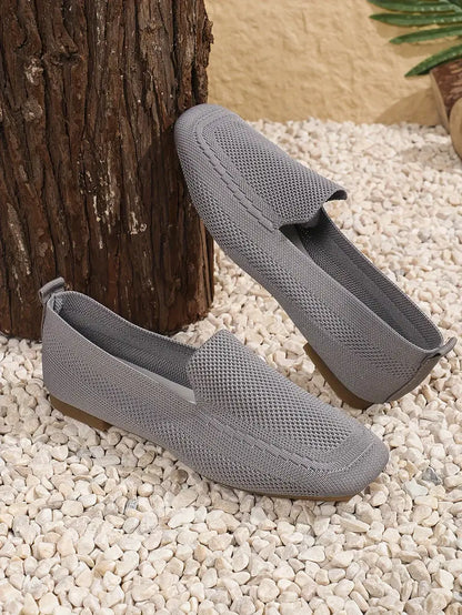 Mocassins plats tricotés