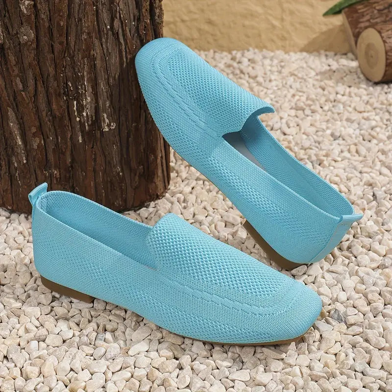 Mocassins plats tricotés