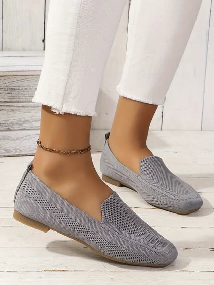 Mocassins plats tricotés