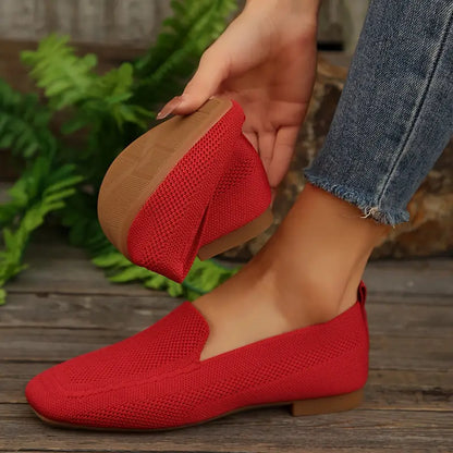 Mocassins plats tricotés