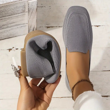 Mocassins plats tricotés