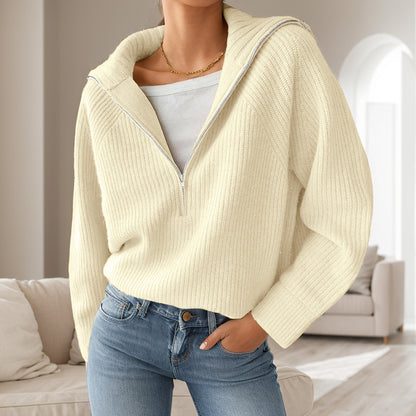 Pull demi-zip
