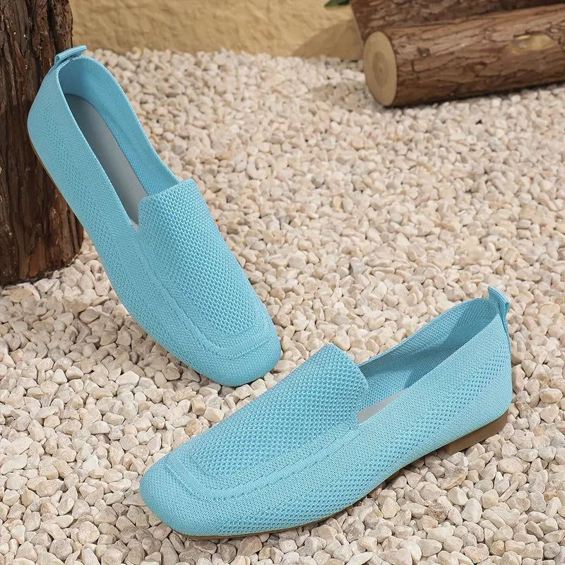 Mocassins plats tricotés