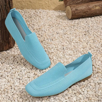 Mocassins plats tricotés