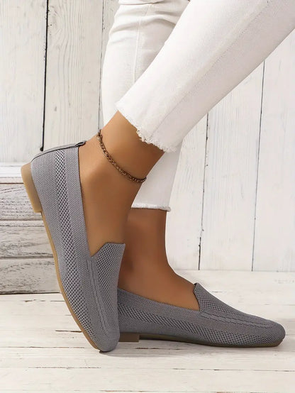 Mocassins plats tricotés