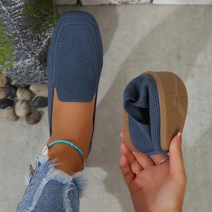 Mocassins plats tricotés