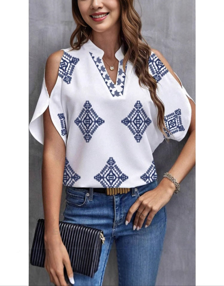 Pull  décontracté à manches courtes