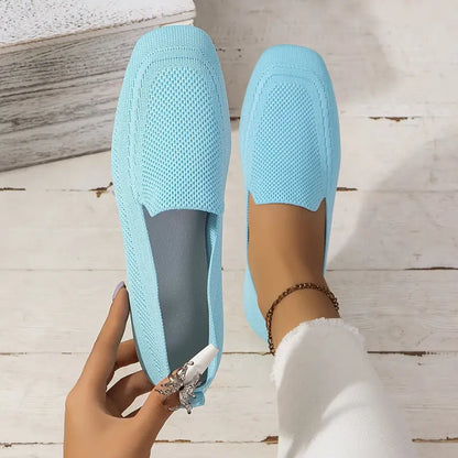 Mocassins plats tricotés