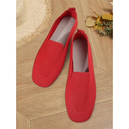 Mocassins plats tricotés