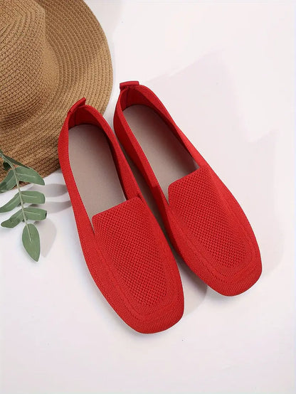Mocassins plats tricotés