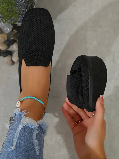 Mocassins plats tricotés