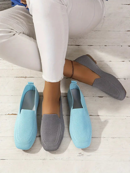Mocassins plats tricotés